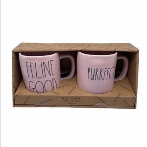 Rae Dunn FEELING GOOD / PURRFECT Mugs